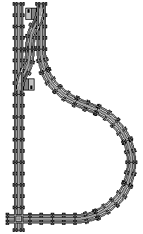 12V Halbkreis mit Spurwechsel und Kreuzung Variante 2