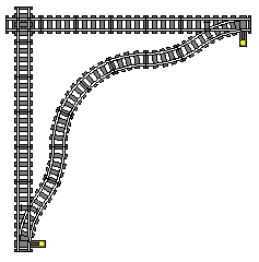 9V Streckenkreuzung mit Verbindung